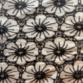 Black & White Cotton Eyelet Fabric