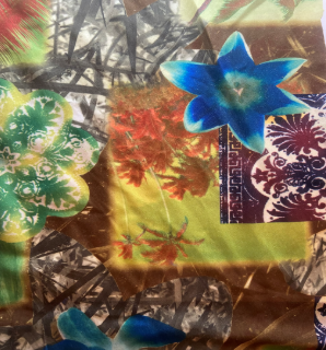 Printed Stretch Gauze Fabric