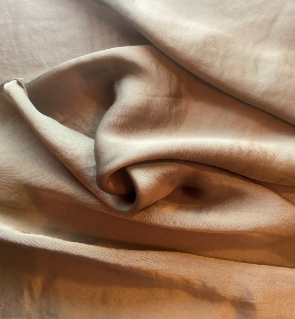 Olive Hammered Poly-Rayon Fabric