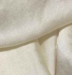 Ivory Hammered Poly-Rayon Fabric