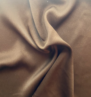 Chocolate Rayon-Silk Blend Fabric