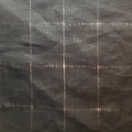 Lightweight Black Linen Windowpane Fabric