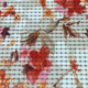 Nude Printed Sheer Check Fabric