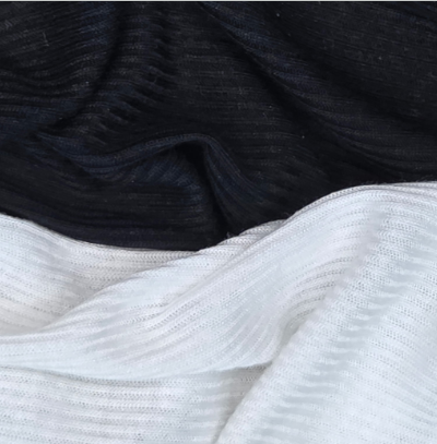 Black Cotton T-Shirting Fabric