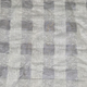 Ivory Checkered Raw Silk Fabric