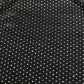 Black & White Polka Dot  Chiffon Fabric