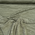 Sage Green & Silver Horizontal Ribbed Jacquard Fabric