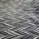 Black & Silver Chevron Jacquard Fabric